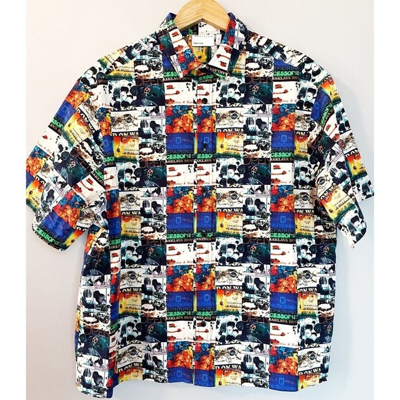 ASOS Other - ASOS Button Down Shirt Men's M Allover Print Bright Hawaiian Unique Urban